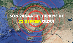 Türkiye'de son 24 saatte 72 deprem | 4 Kasım 2024