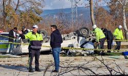 Bursa'da takla atan kamyonette 2 kişi hayatını kaybetti!