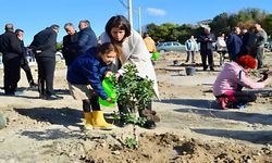 İzmir Çeşme’de kadınlar için sakız fidanları toprakla buluştu