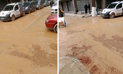 İzmir Çankaya'da Orta Çağ'dan kalma görüntüler: Yol değil çamur var!