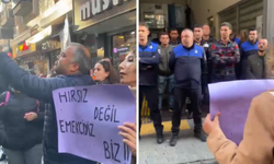 İzmir Karşıyaka’da eylem yapan işçilere zabıta engeli!