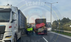 İzmir-Aydın Otoyolu'nda kaza: Torbalı istikameti trafiğe kapandı!