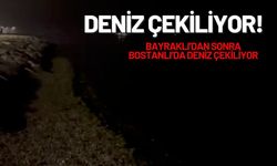 Bayraklı'dan sonra Bostanlı'da deniz çekildi!