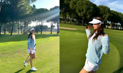 Fahriye Evcen’den golf şov!