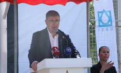 Başkan Tugay'dan temel atma töreninde net mesaj: Şarkı-türkü söylemeye gelmedik