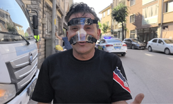 Kask cezası hayatını kurtaran adam polise teşekkür etti