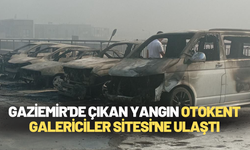 Gaziemir'de çıkan yangın Otokent Galericiler Sitesi'ne ulaştı