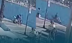 İzmir'de şaşırtan kaza: Motosikletiyle denize uçtu