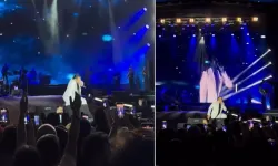 Bayhan’ın konserinde sahnede kaza paniği