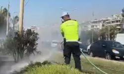 İzmir Küçükyalı’da otluk alanda yangın!