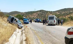Aydın’da incir işçilerini taşıyan minibüs kaza yaptı