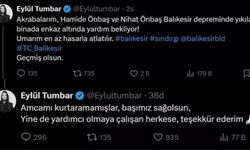 Balıkesir'deki depremde ölen kişi, Eylül Tumbar'ın amcası çıktı!
