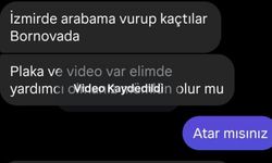 Bornova’da park halindeki araca çarpan sürücü kaçtı
