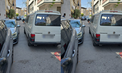 Aracını yolun ortasına park etti, tepkiler gecikmedi