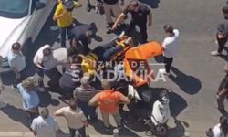 Buca'da motosikletli kurye kazada yaralandı