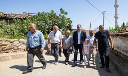 Cemil Tugay, yangından etkilenen Ödemiş'in Köseler köyünü ziyaret etti