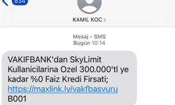 Kâmil Koç, dolandırıcılık amaçlı sahte SMS’lere karşı uyardı