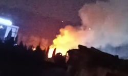 Menemen Sada Hastanesi yanında yangın!