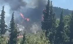 Soma’da orman yangını: Alevler yerleşim yerlerine yaklaşıyor