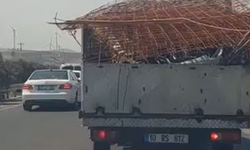 Aliağa'da tehlikeli yolculuk