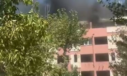 Alsancak’ta bina yangını