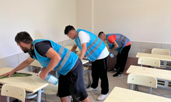 Yükümlülerden eğitime katkı: Okullar temizleniyor ve boyanıyor