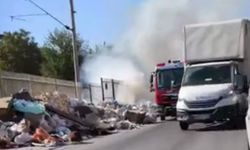 Buca Hatboyu Caddesi’nde çöpler bir kez daha alev aldı