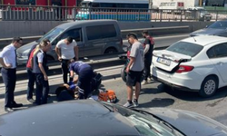 Gaziemir'de motosiklet kazası