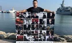 İzmirli dalgıç Karaburun açıklarında 10 Kasım öncesi anma yaptı