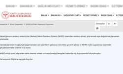 MHRS adıyla ücret talep eden sahte sitelere suç duyurusu