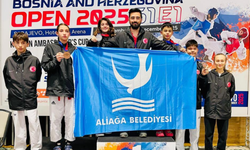 1100 sporcunun katıldığı turnuvada Aliağa 4 madalya kazandı