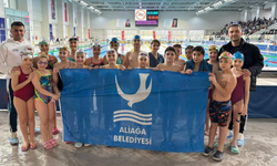 Aliağa’nın yıldız yüzücüleri İzmir’de zirveye yaklaştı