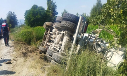 Menderes’te beton mikseri devrildi: Sürücü hayatını kaybetti