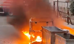 Elektrikli araç patlama sesinin ardından alev aldı