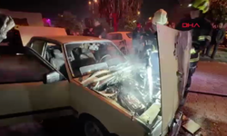 Aydın’da park edilen otomobil saniyeler içinde alev aldı