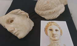 Metropolis Antik Kenti'nde 2 bin 200 yıllık tanrıça başı bulundu