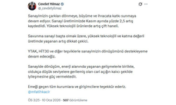 Yılmaz: Sanayide dönüşüm cari açığın kalıcı iyileşmesine güç veriyor