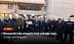 Kemeraltı’nda otopark krizi sokağa taştı: Esnaf yolu kapattı