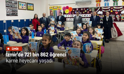 İzmir'de 721 bin 862 öğrenci karne heyecanı yaşadı