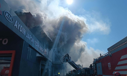 Buca’da sanayi sitesinde yedek parça dükkanında yangın