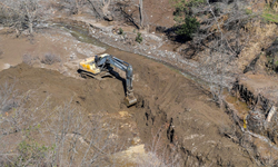 Ödemiş’te çöken yol için İzmir Büyükşehir’den hızlı onarım çalışması