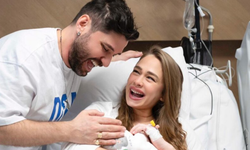 Ceyhun Fersoy ve Begüm Öner’in kızları ''Karya'' dünyaya geldi