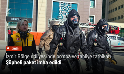 İzmir Bölge Adliyesi’nde bomba ve tahliye tatbikatı: Şüpheli paket imha edildi