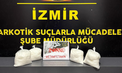 İzmir’de kargo paketinde 9 kilo 620 gram metamfetamin ele geçirildi