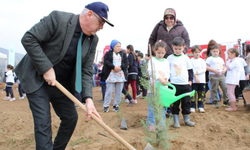 Ödemiş’te yangın bölgesi yeniden yeşeriyor: Yüzlerce fidan toprakla buluştu