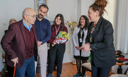 Tepecik Eğitim ve Araştırma Hastanesi ekibi, Kıbrıs gazisini evinde sağlık kontrolünden geçirdi