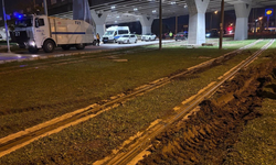 TOMA tramvay hattına zarar verdi: Büyükşehir harekete geçiyor