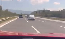 Bornova'da kuralsız sürücü makas atarak ilerledi