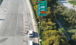 Çeşme gişelerinde dron destekli trafik denetimi sürüyor