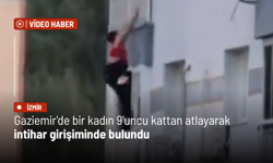 Gaziemir'de bir kadın 9'uncu kattan atlayarak intihar girişiminde bulundu
